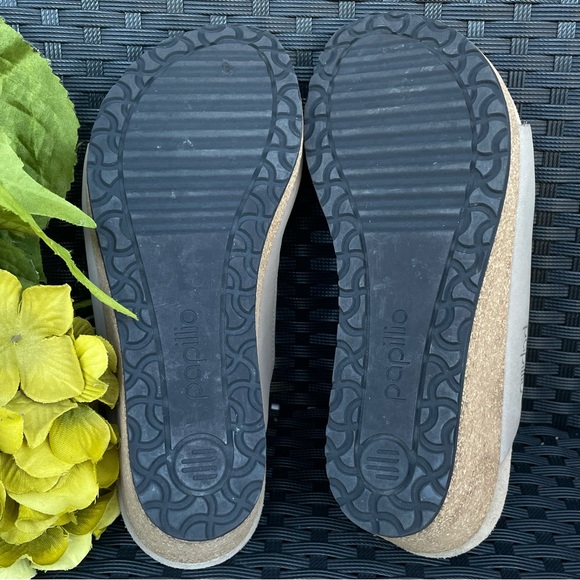 PAPILLIO  Rivet Womens Wedge Heel Mule Sandal Stone Size 37 - Picture 5 of 7